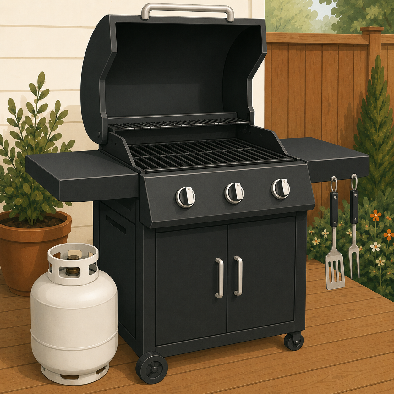 After — clean BBQ